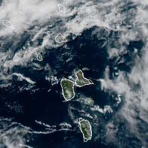 météo tropicale : Image satellite .