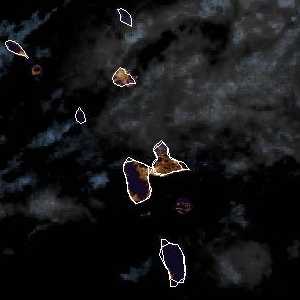 météo tropicale : Image satellite .