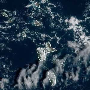 météo tropicale : Image satellite .