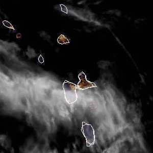 météo tropicale : Image satellite .