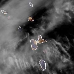 météo tropicale : Image satellite .