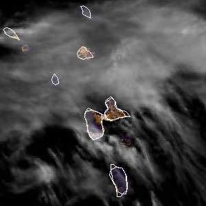 météo tropicale : Image satellite .
