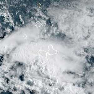 météo tropicale : Image satellite .