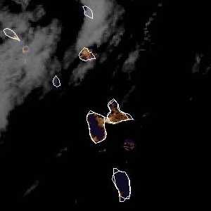 météo tropicale : Image satellite .