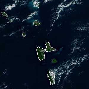 météo tropicale : Image satellite .