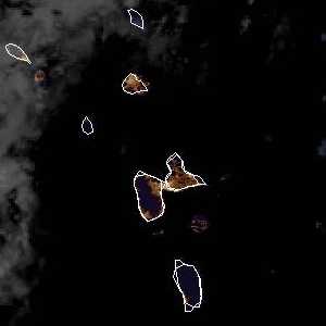 météo tropicale : Image satellite .
