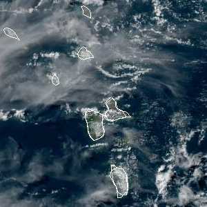 météo tropicale : Image satellite .