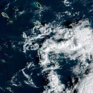 météo tropicale : Image satellite .