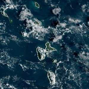 météo tropicale : Image satellite .
