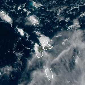 météo tropicale : Image satellite .