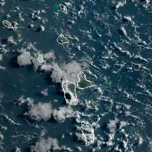 météo tropicale : Image satellite .
