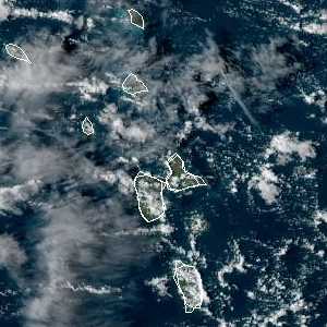 météo tropicale : Image satellite .