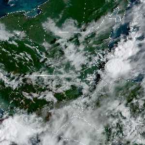 météo tropicale : Image satellite .