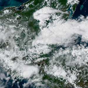 météo tropicale : Image satellite .