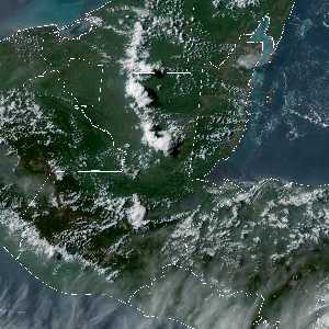 météo tropicale : Image satellite .