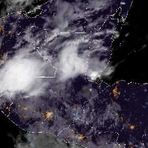 météo tropicale : Image satellite .