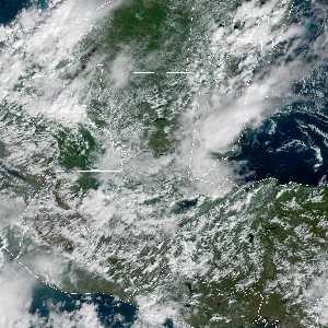 météo tropicale : Image satellite .