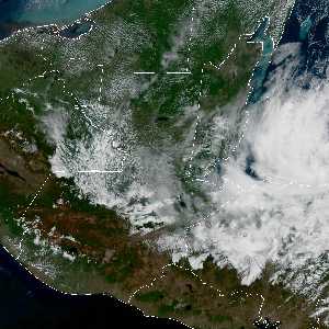 météo tropicale : Image satellite .