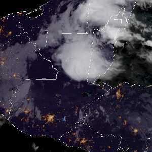 météo tropicale : Image satellite .