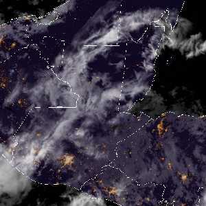 météo tropicale : Image satellite .