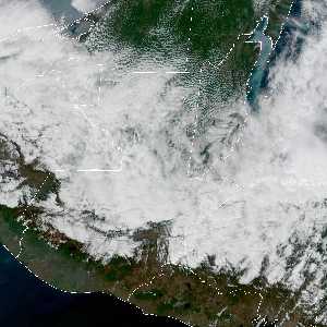météo tropicale : Image satellite .