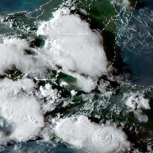 météo tropicale : Image satellite .