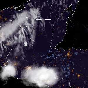 météo tropicale : Image satellite .