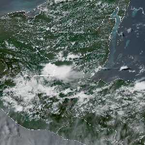 météo tropicale : Image satellite .