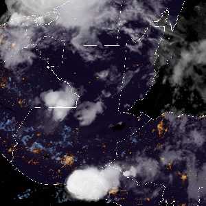 météo tropicale : Image satellite .
