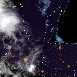 météo tropicale : Image satellite .