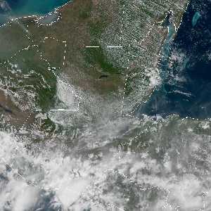 météo tropicale : Image satellite .