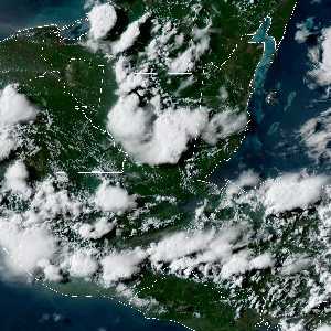 météo tropicale : Image satellite .
