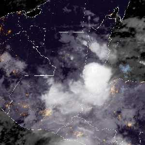 météo tropicale : Image satellite .
