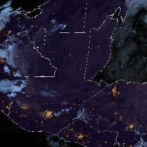 météo tropicale : Image satellite .
