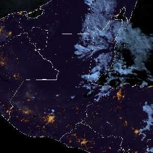 météo tropicale : Image satellite .