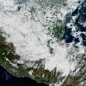 météo tropicale : Image satellite .