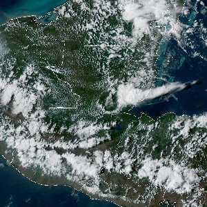 météo tropicale : Image satellite .