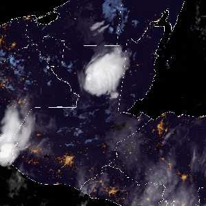 météo tropicale : Image satellite .
