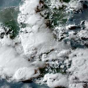 météo tropicale : Image satellite .