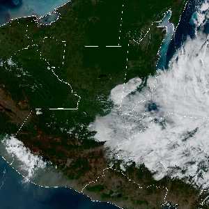 météo tropicale : Image satellite .