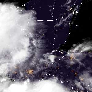 météo tropicale : Image satellite .