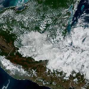 météo tropicale : Image satellite .