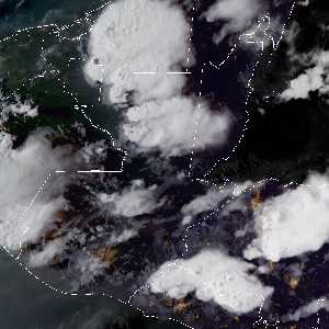 météo tropicale : Image satellite .
