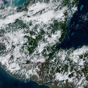 météo tropicale : Image satellite .