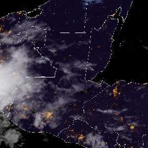 météo tropicale : Image satellite .