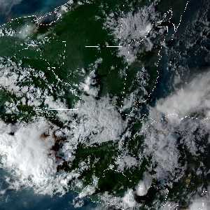 météo tropicale : Image satellite .