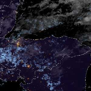 météo tropicale : Image satellite .