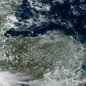 météo tropicale : Image satellite .