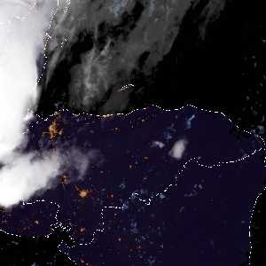 météo tropicale : Image satellite .