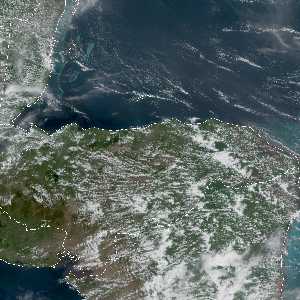 météo tropicale : Image satellite .